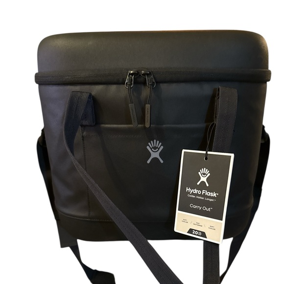 HydroFlask Black/Lt Blue Cooler Bag NWT - Picture 3 of 9